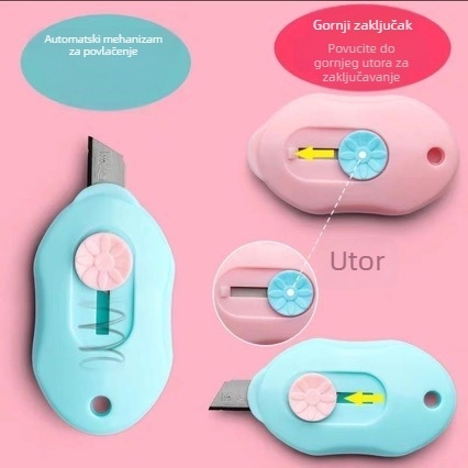 Mini nož za otvaranje paketa i rezanje – Pengyi, materijal: nehrđajući čelik + ABS, neto težina: 8 g, šifra proizvoda: Mini Cute Knife, model: Drugi