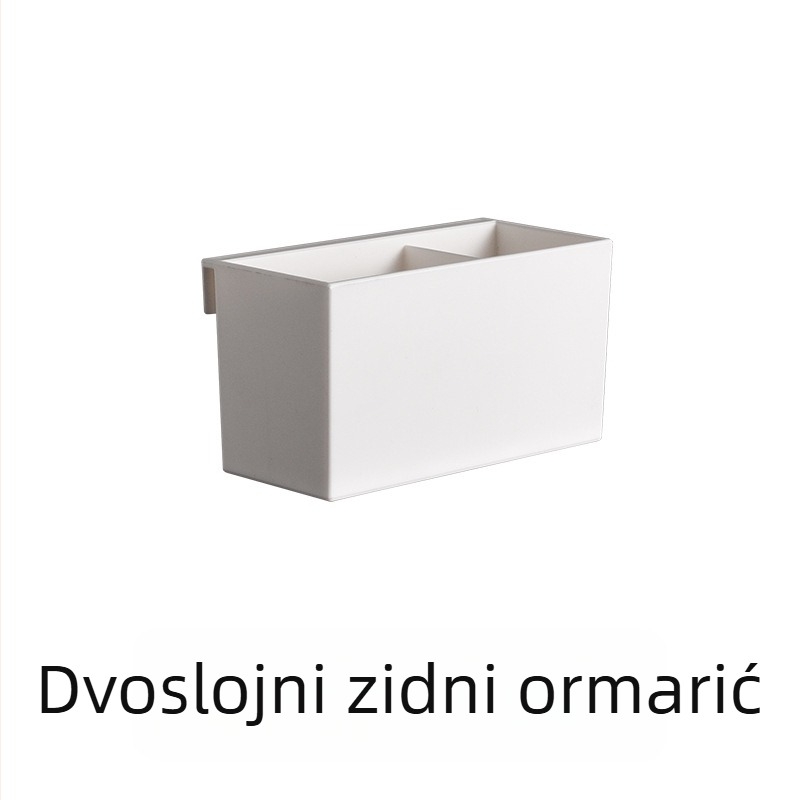 Zidni organizator za stol – ABS plast, 0,5 L, otvoreni vrh, za pisala i kozmetiku