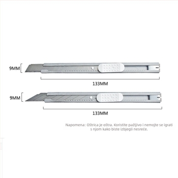 Kovinski umjetnički nož CK203, metalna konstrukcija, težina 80 g, ukupna duljina 13,3 cm