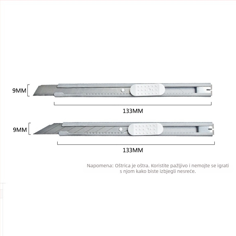 Kovinski umjetnički nož CK203, metalna konstrukcija, težina 80 g, ukupna duljina 13,3 cm