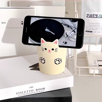 Držač olovaka s crtanim motivom - okrugli plastični stolni organizator