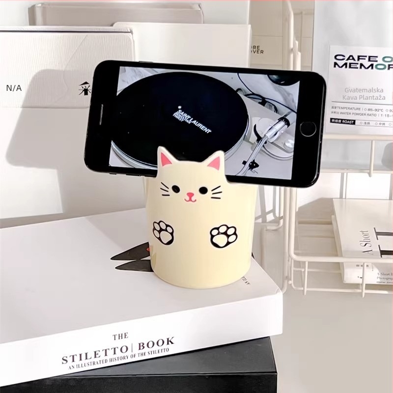 Držač olovaka s crtanim motivom - okrugli plastični stolni organizator