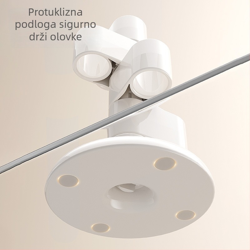 Be Personal višenamjenski okretni držač za olovke, PET+ABS, okruglog oblika, stolni organizator za pohranu