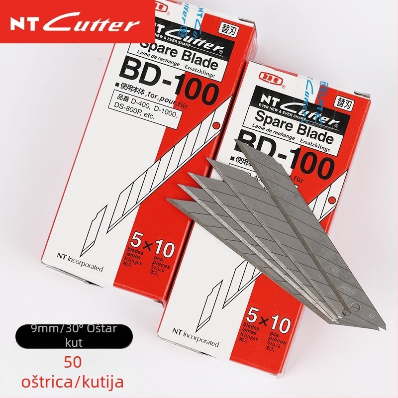 NT BD-100 precizna oštrica za graviranje i rezanje filma, tapeta, papira i kože, 30° nagib