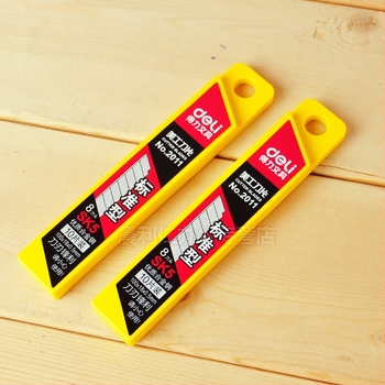 Deli 2011 oštrica za umjetnički nož, metalna oštrica, debljina 0,5 mm, širina 18 mm, težina 0,08 kg