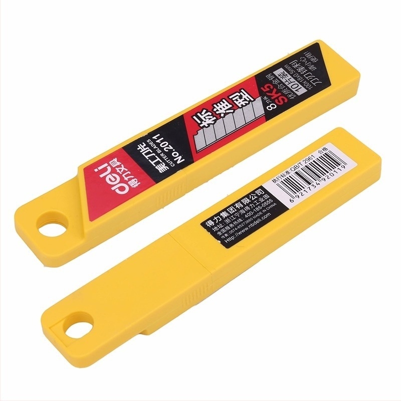 Deli 2011 oštrica za umjetnički nož, metalna oštrica, debljina 0,5 mm, širina 18 mm, težina 0,08 kg