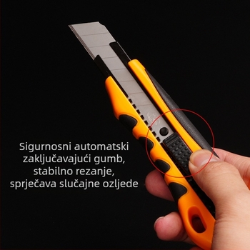 Kaida XD-88 ABS plastično premazan univerzalni nož za rezanje; Oštrica 0.5×18×100 mm; Težina 80 g