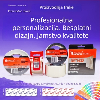 Upozoravajuća traka za lomljive predmete, 50 μm BOPP film, viskozna LJEPilo na bazi vode, za zatvaranje i pakiranje