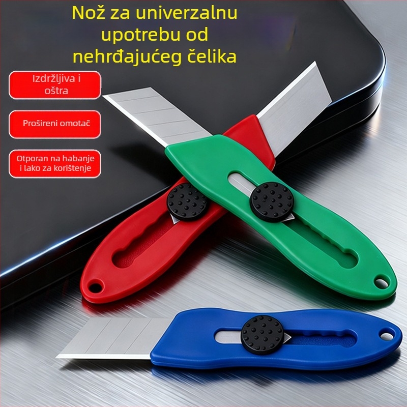 Nož za rezanje papira i tapeta — ručno izrađeni umjetnički i industrijski nož, duljina 88 mm, debljina oštrice 0,5 mm