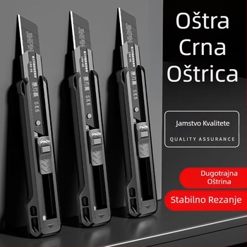 Industrijski višenamenski nož za tapete, Model 181, Materijal PP, Oštrica 0.5×18×100 mm, Neto težina 50 g, Marka JinYong