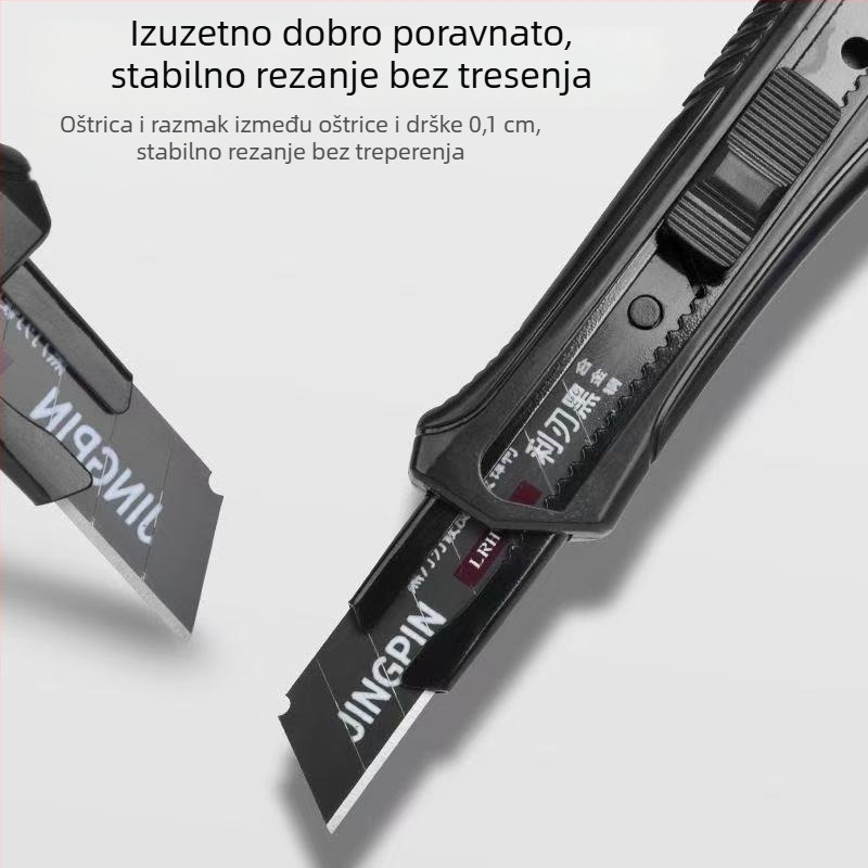 Teški višenamjenski nož s oštricom od visokougljičnog čelika za tapete, elektro radove i industrijsko rezanje papira