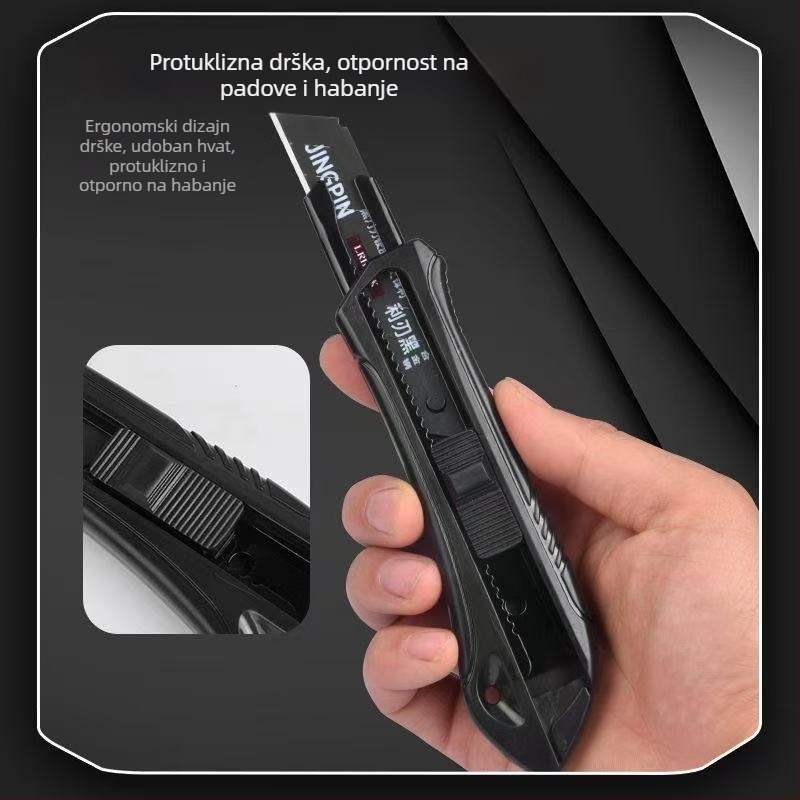 Teški višenamjenski nož s oštricom od visokougljičnog čelika za tapete, elektro radove i industrijsko rezanje papira