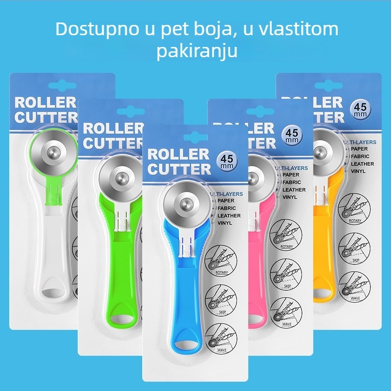 Huanmei rotacijski nož za tkanine – mini alat za izradu, plastično kućište, 50 g