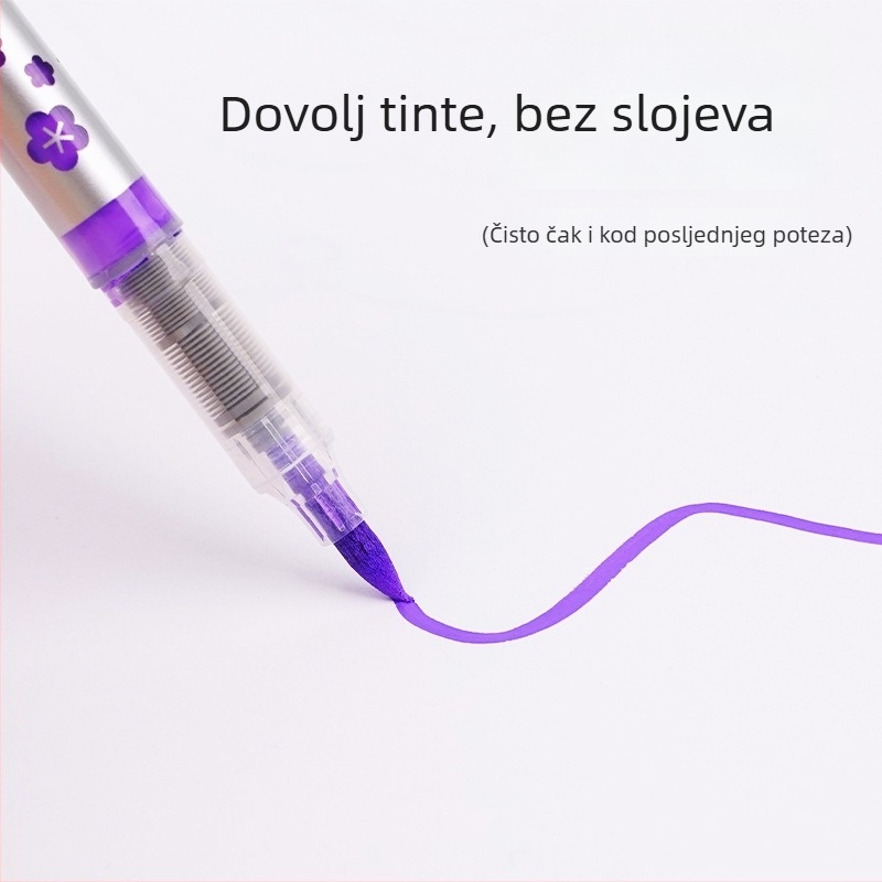 Akrilni marker, brzo se suši, ne prolazi kroz papir, veliki kapacitet, za učenike