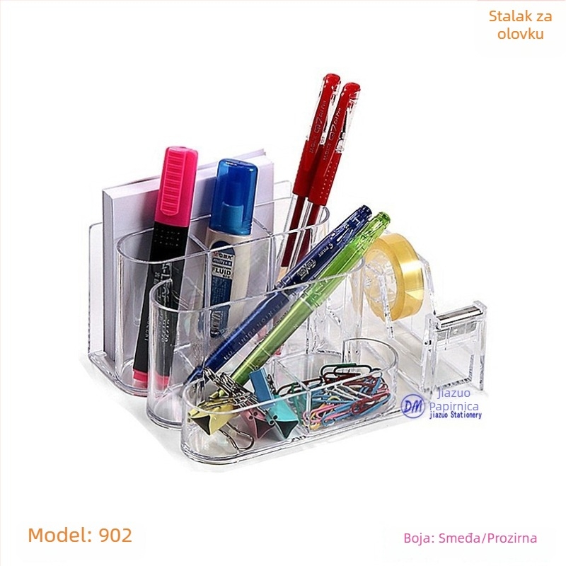 Držač olovke, model 098, od plastike, s otisnutim logom, pogodan kao poslovni dar