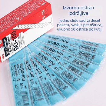 Nt Cutter Bd-100 Nož za alat - Metalna oštrica, Oštrica 111, Neto težina 11