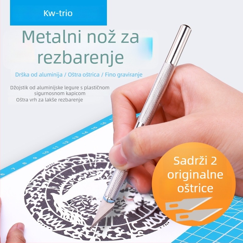 KW-TRIO 3591 nož za rezanje papira, željezna oštrica, neto težina 20