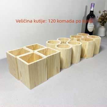 Držač olovaka od borovine, okruglog oblika, model A10