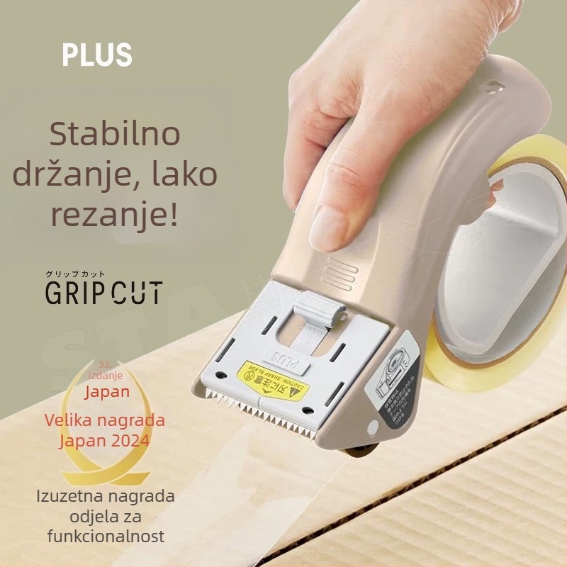 Ručni rezač i zatvarač za traku, stabilan i lagan, za trake širine do 48 mm