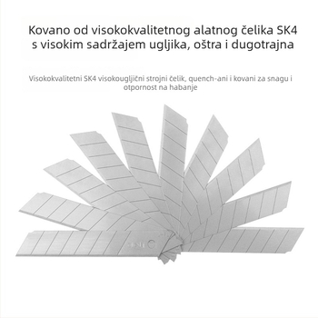 Deli zamjenska oštrica za nož za umjetnički rad, model 2011F, neto težina 0.071 kg