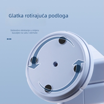 Rotirajući držač olovaka i kutija za pohranu ureda, ABS, četvrtasti oblik, model XL-8008, tiskani logo, licencirana privatna oznaka