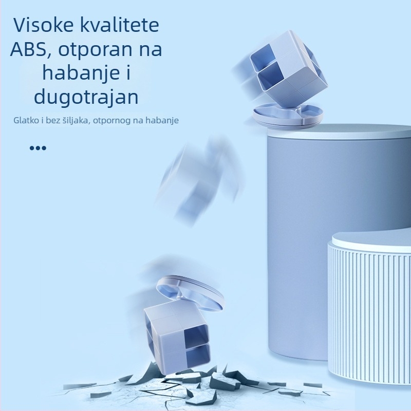 Rotirajući držač olovaka i kutija za pohranu ureda, ABS, četvrtasti oblik, model XL-8008, tiskani logo, licencirana privatna oznaka