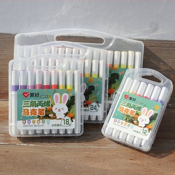 Hobby akrilni marker s trokutastim tijelom, periva, za učenike