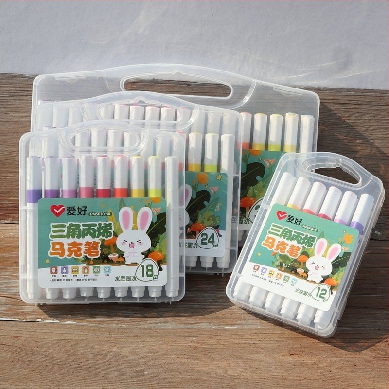 Hobby akrilni marker s trokutastim tijelom, periva, za učenike