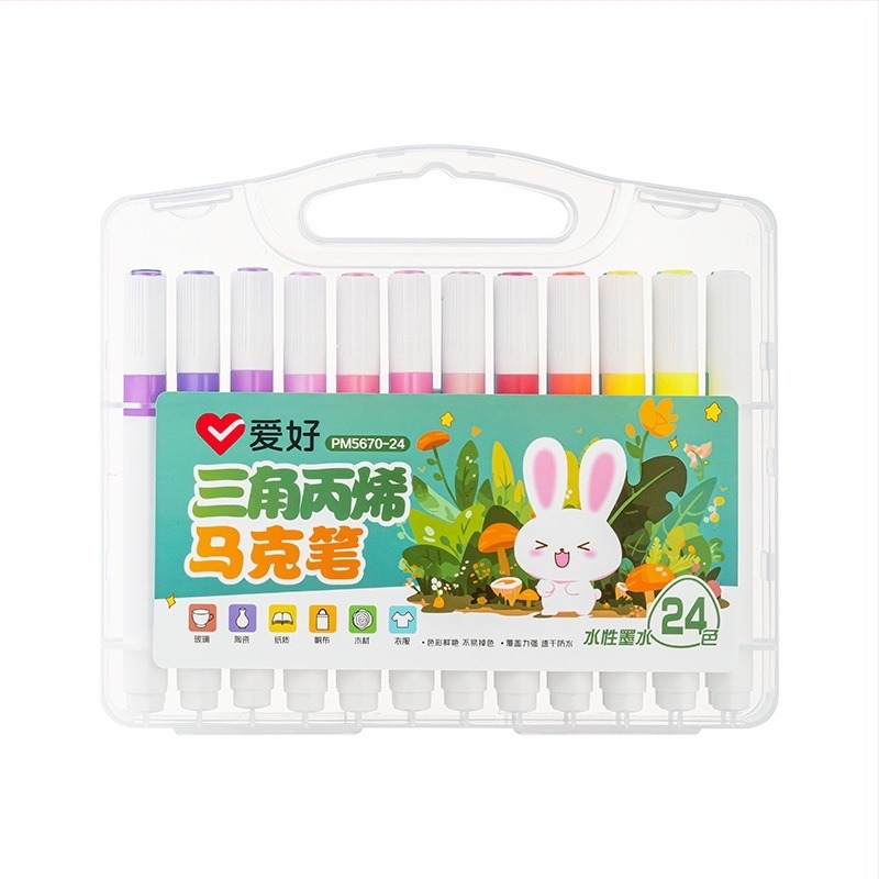 Hobby akrilni marker s trokutastim tijelom, periva, za učenike