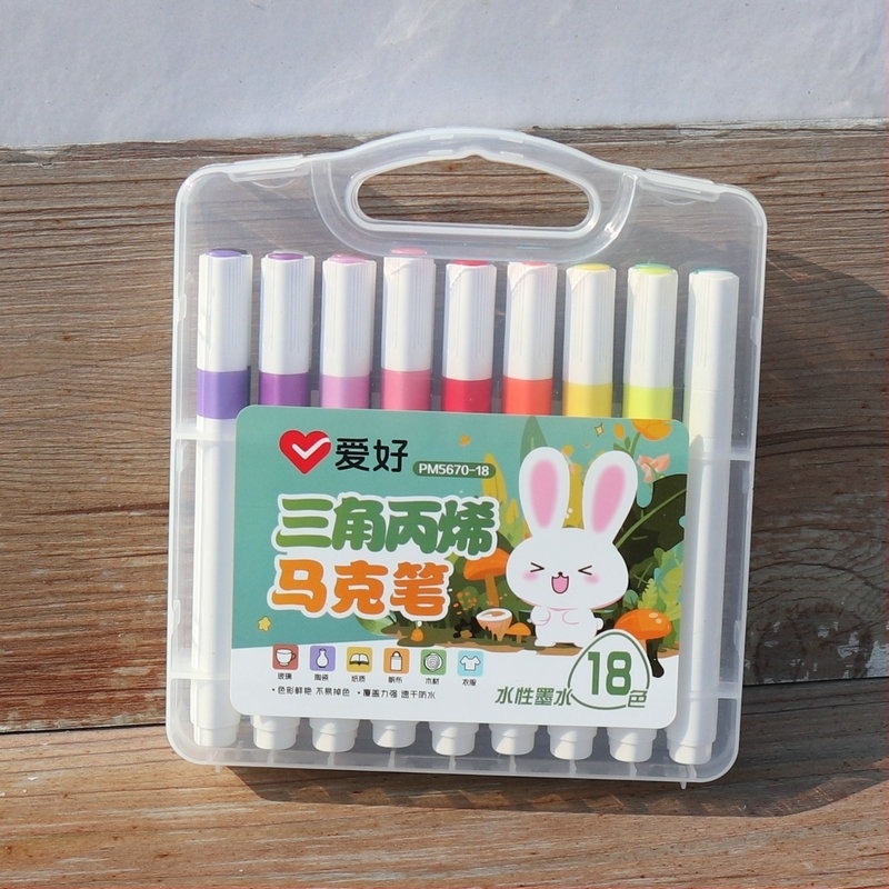 Hobby akrilni marker s trokutastim tijelom, periva, za učenike