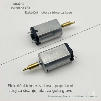 Pribor za električni trimer za kućne ljubimce – motor 180, bez četkica (brushless), DC napajanje, oštrica od nehrđajućeg čelika, kompatibilan s 2.4V/3.0V/3.7V