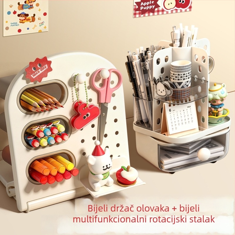 Držač za olovke i uredske potrepštine - akril, kvadratnog oblika, model Fz-4468, marka Reversal (Marka: Reversal; Model: Fz-4468; Materijal: akril; Oblik: kvadratni)