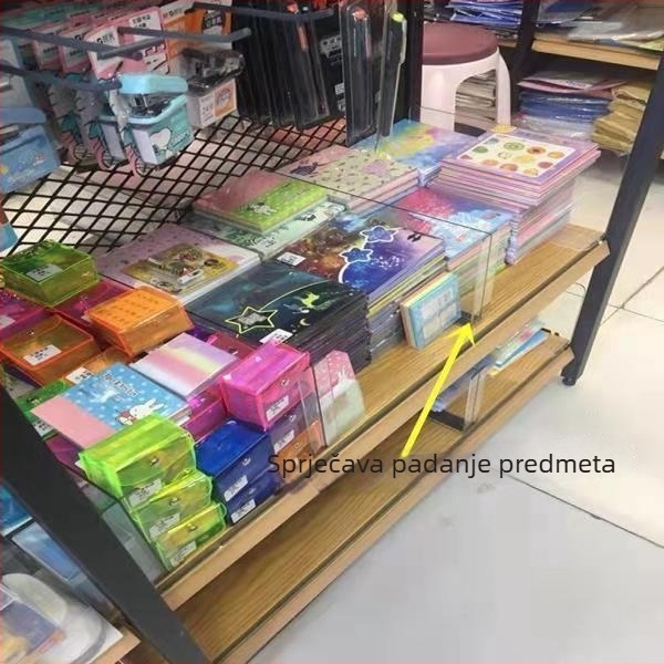 Akrilni stalak za knjige sa kvadratnim dijelnikom, model Stand pen piece, mogućnost ispisa logotipa