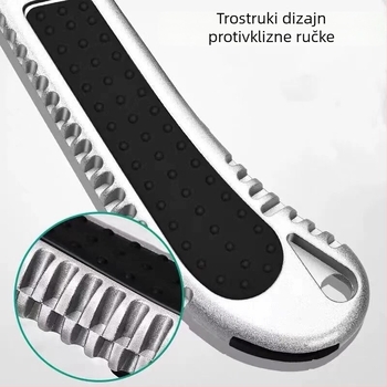 Aluminijski višenamjenski nož za rezanje tapeta i papira, model Mgdao, marka Friendly, neto težina oko 73 g