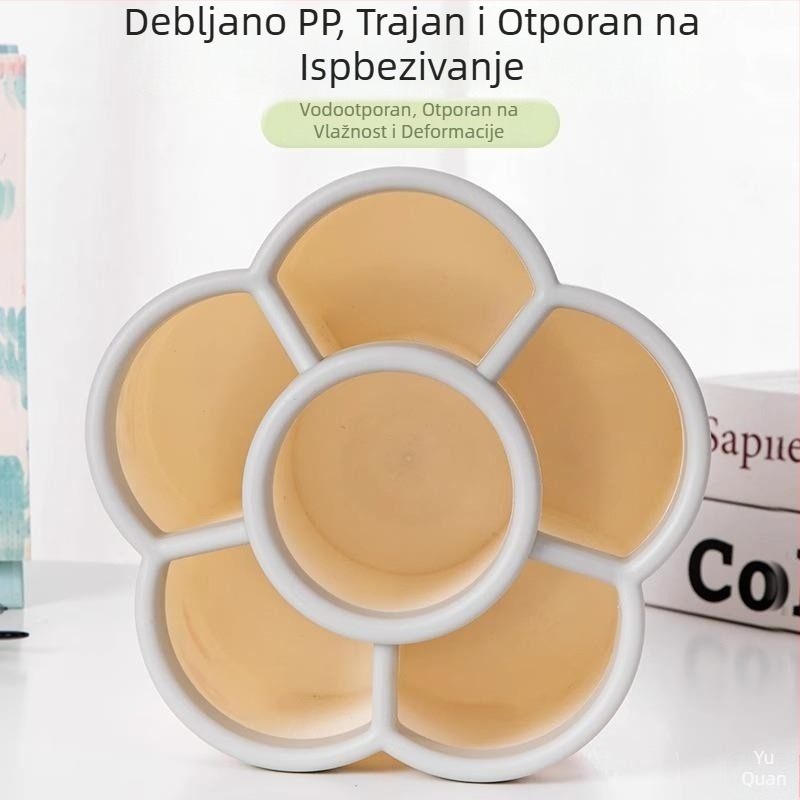 Okrugli držač olovaka za stol, 360° rotacijom i velikim kapacitetom