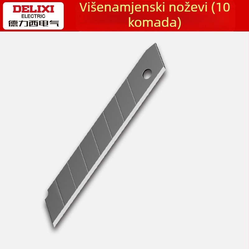 Delixi električni višenamjenski nož za tapete bez demontaže — tijelo od legure, 110 g