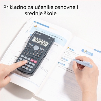 Deli D82MS znanstveni kalkulator, 12-znamenkasti zaslon, baterija uključena