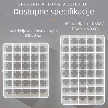 Baza za pohranu markera s 30/40 rupa — plastika, LMO