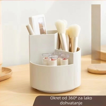 Stolni organizator za kozmetiku i uredske potrepštine s 360° okretom, kapacitet 2 L, PP plast