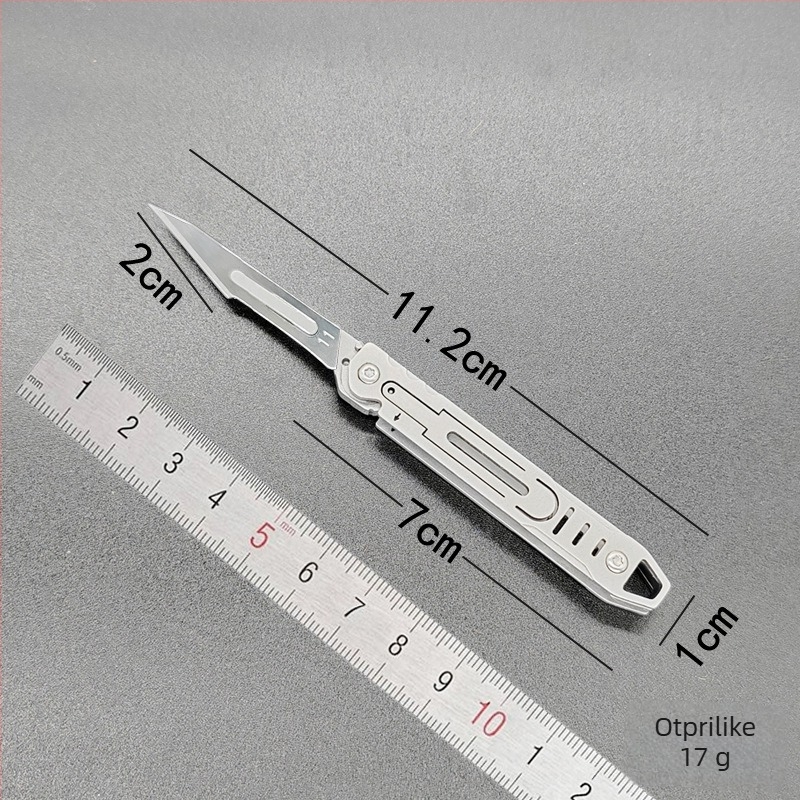 Sklopivi nož od nehrđajućeg čelika – prijenosni mini višenamjenski nož za vanjsku upotrebu