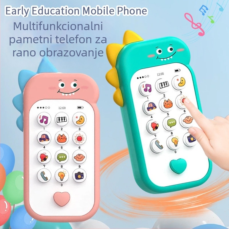 Stroj za priče za rano obrazovanje – glazbena i glasovna igračka, plastična, baterije, za djecu 0-3 godine