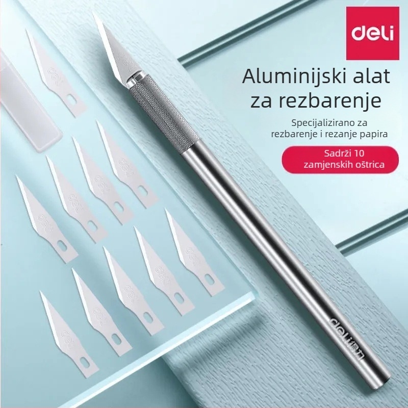 Deli 2102 nož za graviranje – alat za drvorezbu, rezanje papira, otisak gumene pečatice