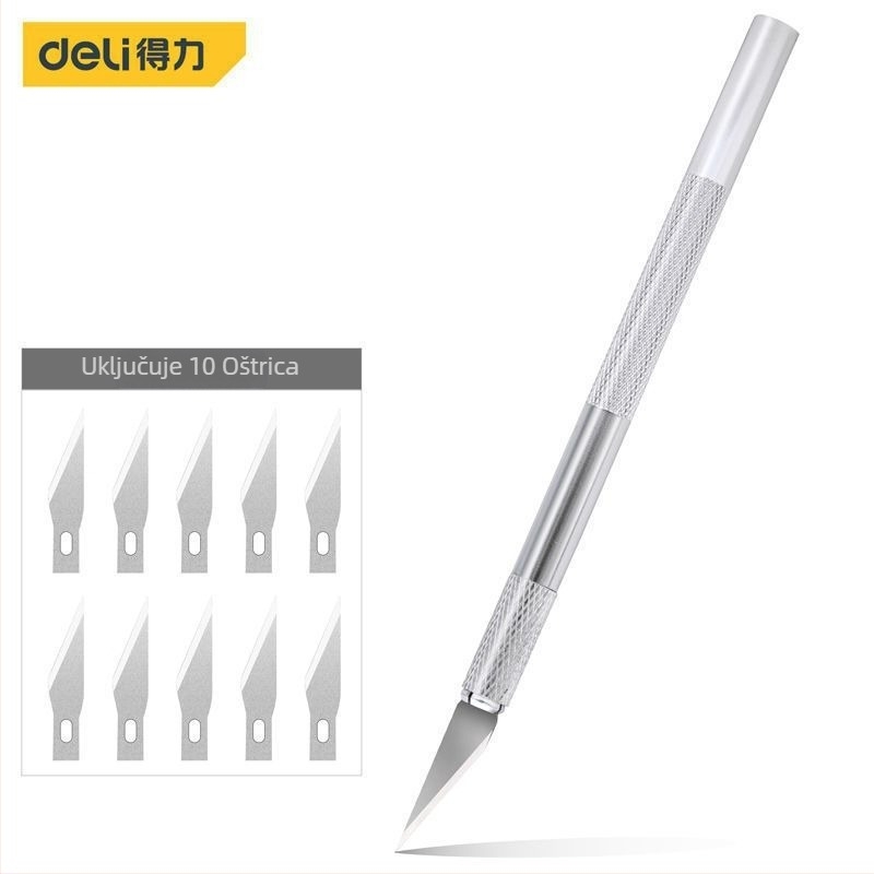 Deli 2102 nož za graviranje – alat za drvorezbu, rezanje papira, otisak gumene pečatice