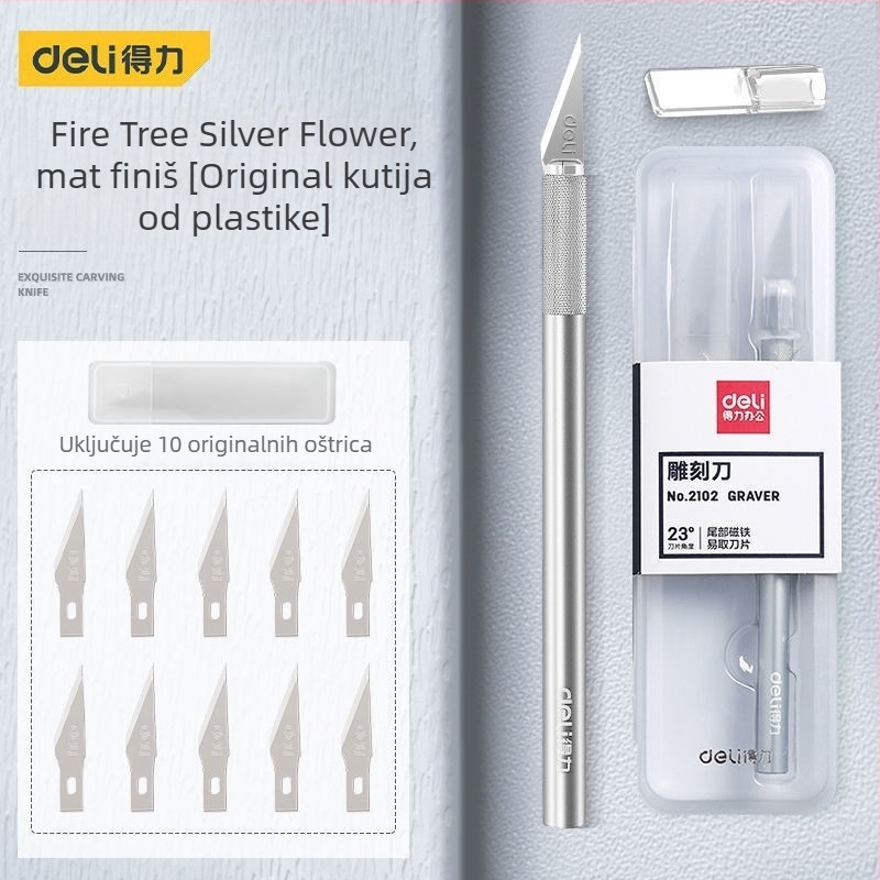 Deli 2102 nož za graviranje – alat za drvorezbu, rezanje papira, otisak gumene pečatice