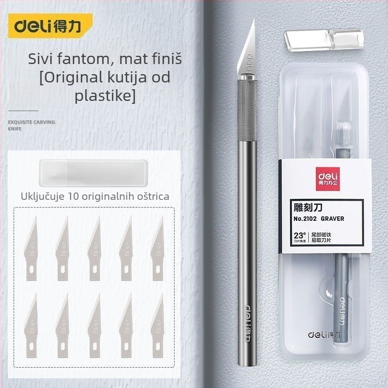 Deli 2102 nož za graviranje – alat za drvorezbu, rezanje papira, otisak gumene pečatice