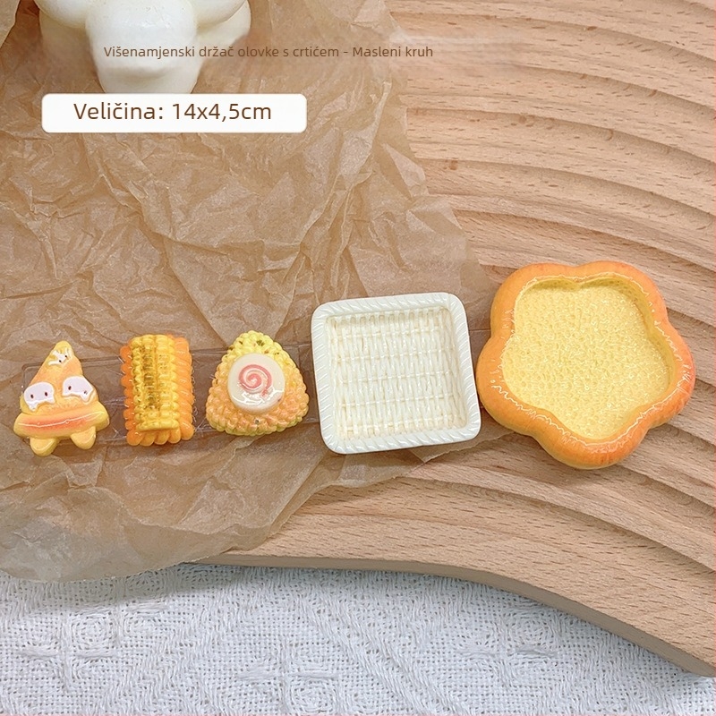 Višenamjenski držač lakova za nokte s dizajnom crtani medvjedić, paleta, čašica za pranje četkica, glava za poliranje i prostor za pohranu