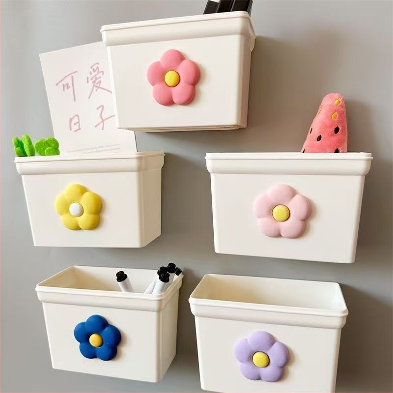 Magnetna kutija za hladnjak s bočnim postavljanjem na zid, bez bušenja, držač za olovke, kuhinjska višenamjenska