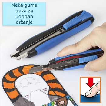 MAPED 086010CH metalni nož za umjetnost — materijal: metal; debljina oštrice: 9 mm; širina oštrice: 75 mm