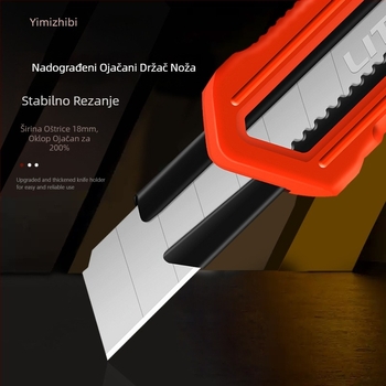 Univerzalni nož za rezanje s ABS inženjerskom plastičnom tijelu, model LIT-193454, oštrica 18 mm, težina 0,2 kg