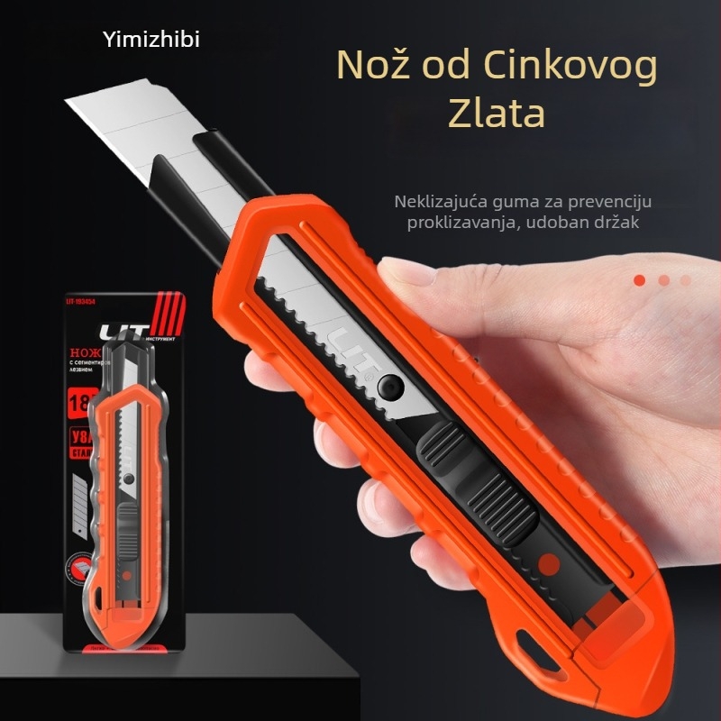Univerzalni nož za rezanje s ABS inženjerskom plastičnom tijelu, model LIT-193454, oštrica 18 mm, težina 0,2 kg